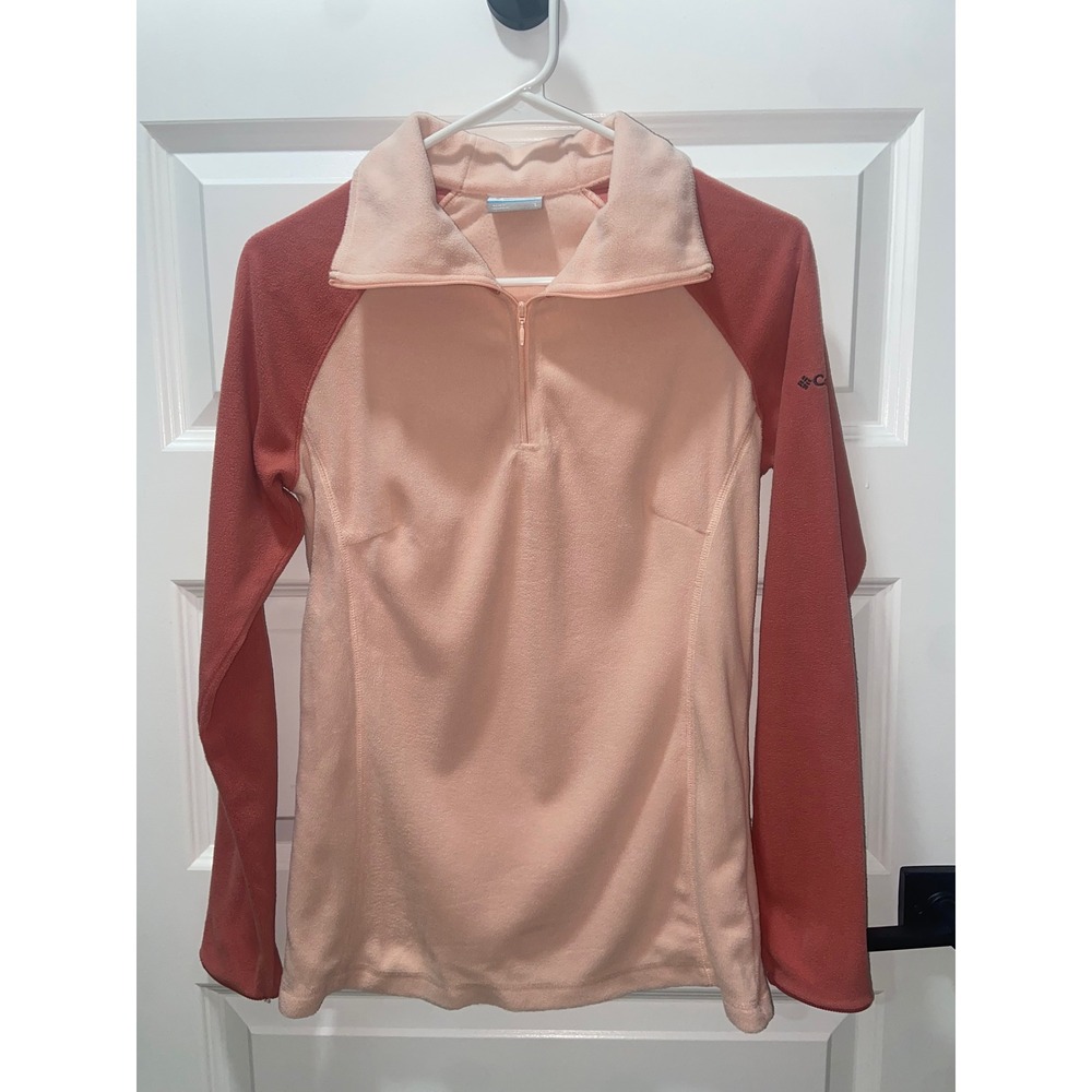 Columbia Women's Glacial IV Half Zip Fleece Pullover Pink Coral Small - Picture 1 of 6